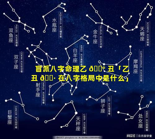 盲派八字命理乙 💮 丑「乙丑 🌷 在八字格局中是什么」